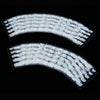 50pcs White Flower Lace Design Nail Sticker Manicure Decor Tools