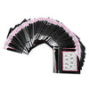50pcs Fashion 3D DIY Gold Silver Jewelry Manicure Nail Sticker