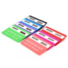 2PCS Mini Slim Credit Card Pattern Solar Power Pocket Calculator