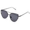 Round Circle Vintage Vintage Metal Eyeglasses Colored Coating Hollow Sunglasses
