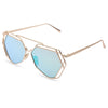 Round Circle Vintage Vintage Metal Eyeglasses Colored Coating Hollow Sunglasses