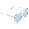 Round Circle Vintage Vintage Metal Eyeglasses Colored Coating Hollow Sunglasses