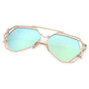Round Circle Vintage Vintage Metal Eyeglasses Colored Coating Hollow Sunglasses