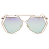 Round Circle Vintage Vintage Metal Eyeglasses Colored Coating Hollow Sunglasses