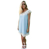 Sweet Scoop Collar Sleeveless Lacework Cut Out Mini Dress for Women