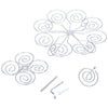Detachable 3 Layers Iron Cake Stand 13 Cupcake Holder Cup Tray Table Decoration