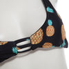 Women Sexy Reversible Spaghetti Strap Pineapple Pattern Padding Bikini Set Swimwear