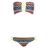 Women Sexy Digital Printing Padding Bikini Set Swimwear