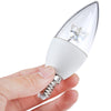 Lightme 4Pcs 5W 110-240V 420Lm C37 E14 6000K LED Bulbs