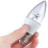 Lightme 4Pcs 5W 110-240V 420Lm C37 E27 6000K LED Bulbs