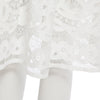 Elegant Round Collar Long Sleeve Lace A-Line Midi Dress for Women