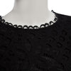 Elegant Round Collar Long Sleeve Lace A-Line Midi Dress for Women