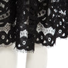 Elegant Round Collar Long Sleeve Lace A-Line Midi Dress for Women