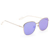 Fashion Vintage Style Square Frame Colored Coating Metal Unisex Eyeglasses UV400