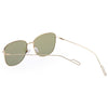 Fashion Vintage Style Square Frame Colored Coating Metal Unisex Eyeglasses UV400