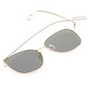 Fashion Vintage Style Square Frame Colored Coating Metal Unisex Eyeglasses UV400