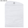240 x 360mm PVC Ziplock Water Resistant Packaging Bag Protective Cover for Mobile Phone