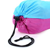 Single Person Portable Parachute Fabric Mosquito Net Hammock for Indoor Outdoor Use