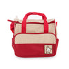 5pcs Multifunctional Dot Nappy Changing Mummy Handbag Diaper Pad Feeding Bottle Holder Food Bag for Babies