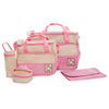5pcs Multifunctional Dot Nappy Changing Mummy Handbag Diaper Pad Feeding Bottle Holder Food Bag for Babies