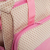5pcs Multifunctional Dot Nappy Changing Mummy Handbag Diaper Pad Feeding Bottle Holder Food Bag for Babies