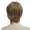 Charming Real Human Hair Layered Natural Wavy Inclined Bang Fashion Capless Wig For Women