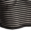Active U-Neck Stripes See-Through Tank Top + Elastic Waist Capri Leggings Twinset for Women