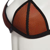 Sexy Color Block Wire Free Push Up Triangle Low Waist Two Separate SBR CR Bikini Set Swimwear for Women