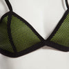 Sexy Color Block Wire Free Push Up Triangle Low Waist Two Separate SBR CR Bikini Set Swimwear for Women