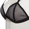 Sexy Color Block Wire Free Push Up Triangle Low Waist Two Separate SBR CR Bikini Set Swimwear for Women
