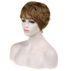 Stylish Towheaded Side Bang Noble Charming Short Curly Human Hair Women's Capless Wig