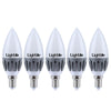Lightme 5Pcs LightMe E14 220-240V C37 3W LED Bulb SMD 2835 Spot Globe Lighting