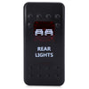 5pin Laser Roof Led Light Bar Rocker Toggle Switch 12V 24V ON-OFF LED Lamp