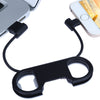 Bottle Opener Key Ring Data Line Charging Sync Cable 8 Pin USB 2.0 for iPhone 5S / 6 / 6S