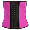 Simple Color Block Patchwork Slim Waist Rubber Corset for Women