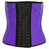 Simple Color Block Patchwork Slim Waist Rubber Corset for Women