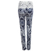 Trendy High Waist Lace Spliced Tribal Print Elastic Pants for Women