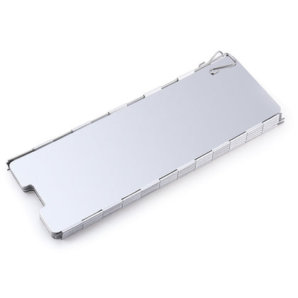 10 Plates Aluminum Alloy Outdoor Foldable Camping Cooker Stove Wind Screen Windshield