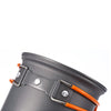 Outlife 2pcs Foldable Outdoor Camping Hiking Cookware Backpacking Picnic Bowl Pot Pan Set