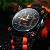 Multifuctional Survival Paracord Bracelet Watch with Compass Flint Fire Starter Scraper Whistle Gear