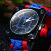 Multifuctional Survival Paracord Bracelet Watch with Compass Flint Fire Starter Scraper Whistle Gear