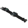 Multifuctional Survival Paracord Bracelet Watch with Compass Flint Fire Starter Scraper Whistle Gear