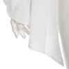 Stylish Round Collar Lace-up Ninth Bell Sleeve Patchwork Dolman Solid Color Tank Top for Women