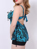 Women's Stylish Print Push Up Plus Size Two Piece Swimwear