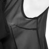 Sexy Bowknot Lace-up Sleeveless Perspective Front Single-breasted Pleats Patchwork Asymmetric Shirt for Women