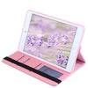 360 Degrees Rotating Stand PU Leather TPU Back Cover Protective Flip Folio Detachable Soft Rubber Case for iPad Mini 4