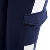Active Yoga Fitness Elastic Waist with Pocket Patchwork Color Block Capri Pants