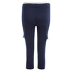 Active Yoga Fitness Elastic Waist with Pocket Patchwork Color Block Capri Pants