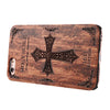 Retro Embossment Carving Design Wood Back Case Cover for iPhone 6 Plus / 6S Plus