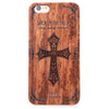 Retro Embossment Carving Design Wood Back Case Cover for iPhone 6 Plus / 6S Plus